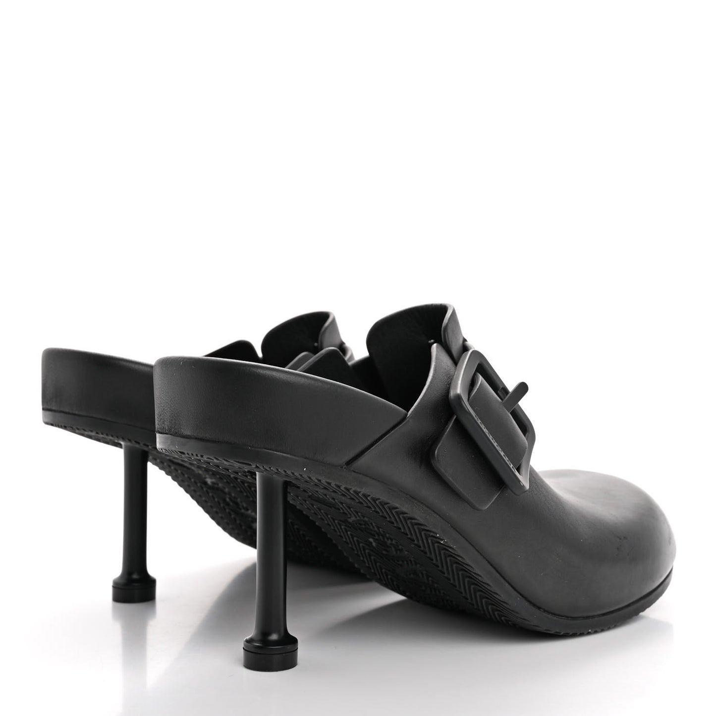 Calfskin Mallorca 80mm Mules 37 Black