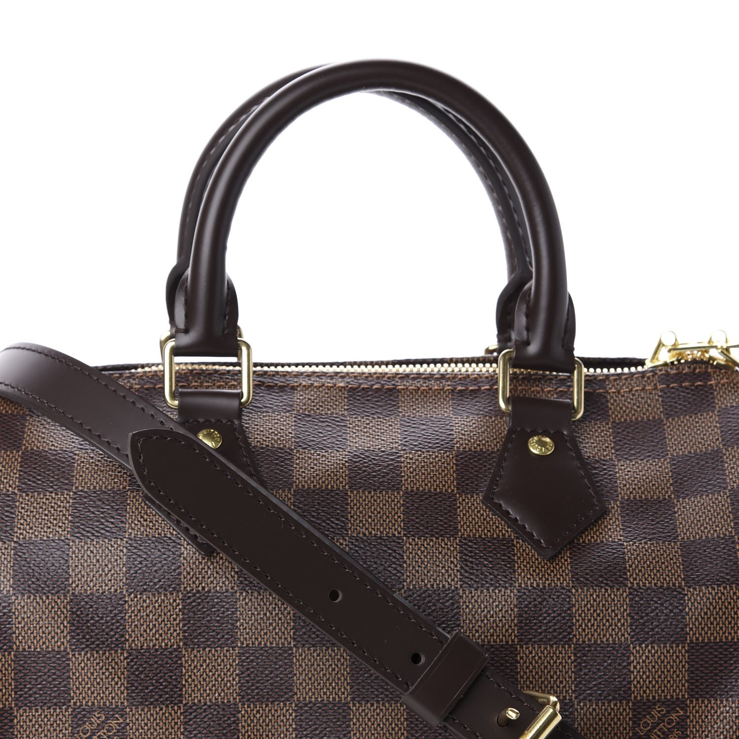 Louis Vuitton Damier Ebene Speedy Bandouliere 25 10 of 10