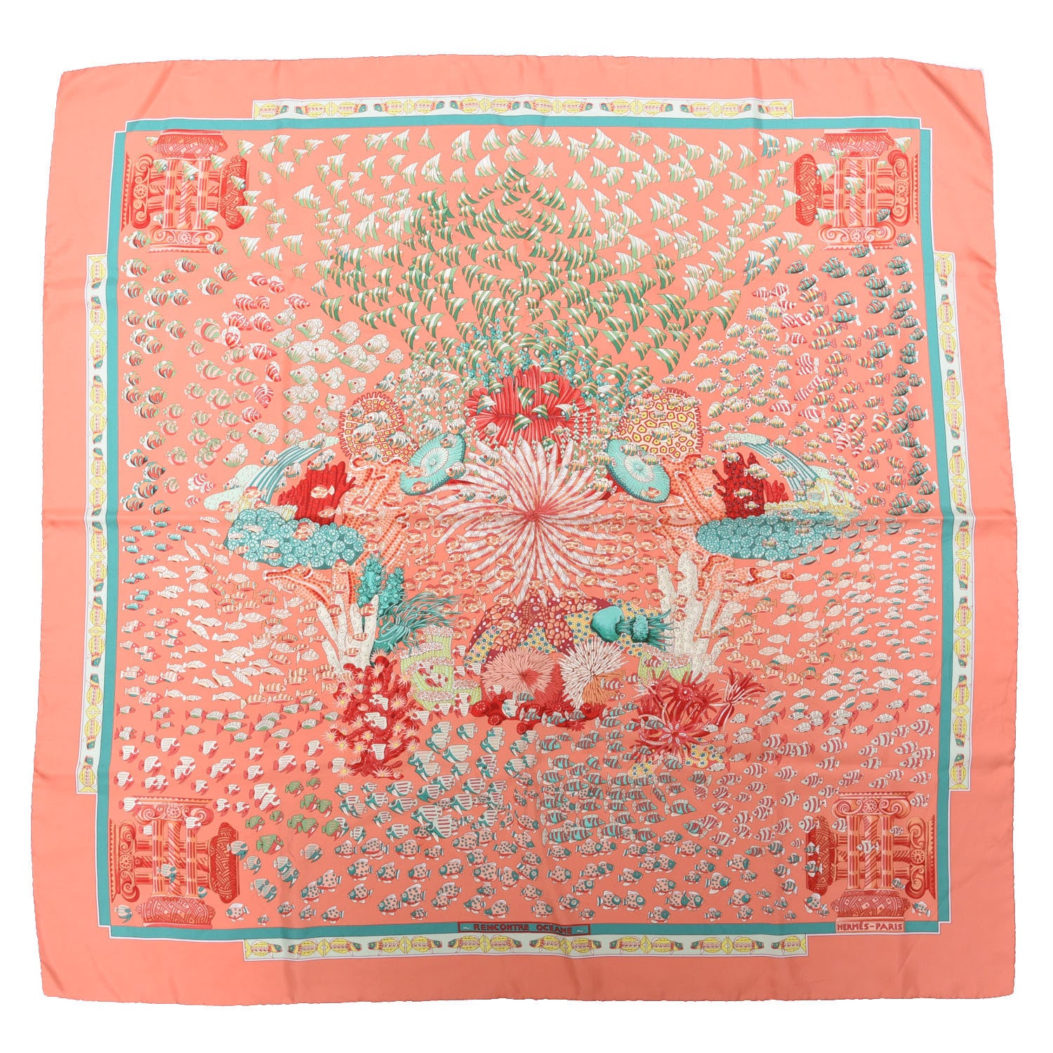 Hermes Silk Rencontre Oceane Scarf 90 1 of 4