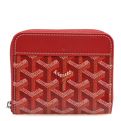 Goyard Goyardine Matignon PM Wallet Red 1 of 6