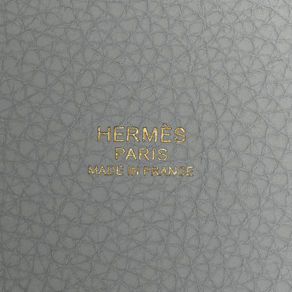 Hermes Taurillon Clemence Picotin Lock 22 MM Bleu Pale 6 of 10