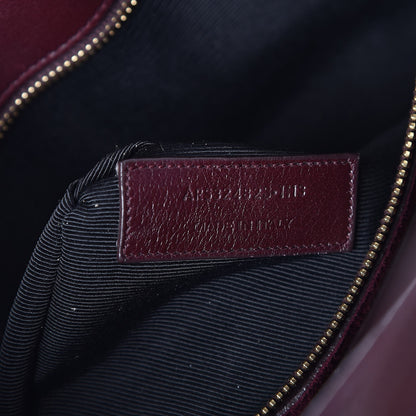 Saint Laurent Calfskin Small Sac De Jour Amarena 8 of 8