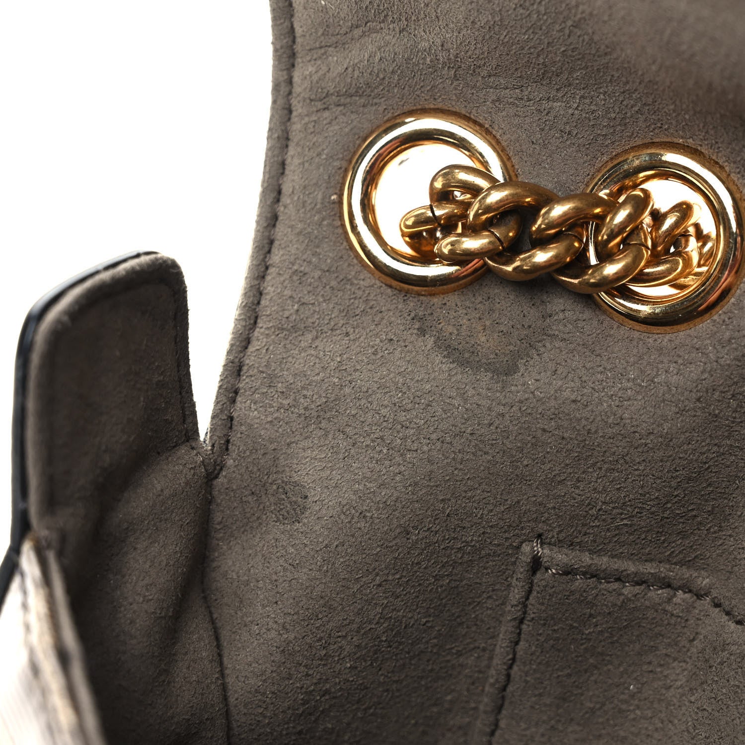 Fendi Glazed Fabric Vitello Century FF 1974 Stamp Patch Mini Double F Crossbody Bag Mogano Panna Black 9 of 9