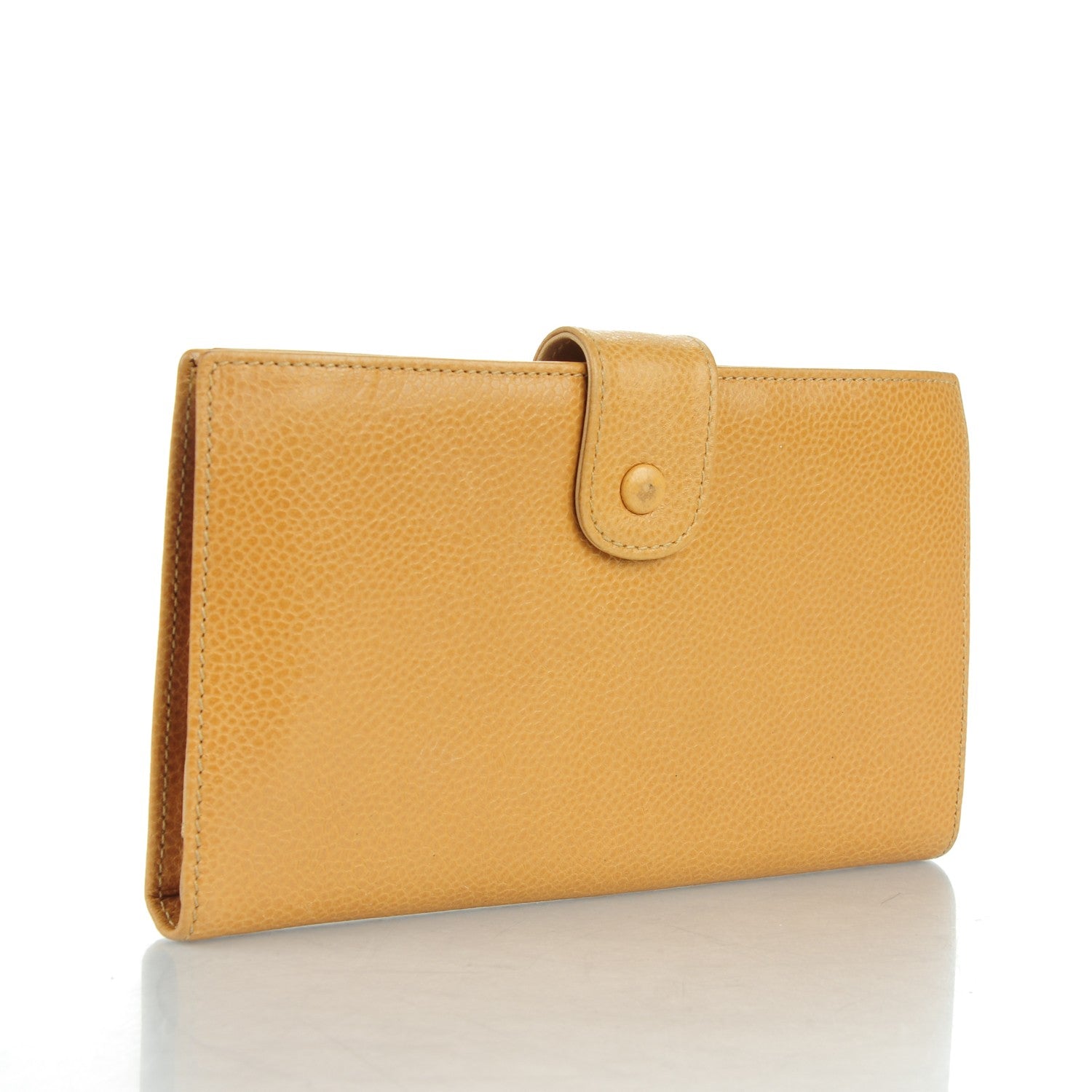 Chanel Caviar Timeless CC French Wallet Beige 3 of 7