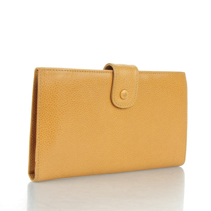 Chanel Caviar Timeless CC French Wallet Beige 3 of 7
