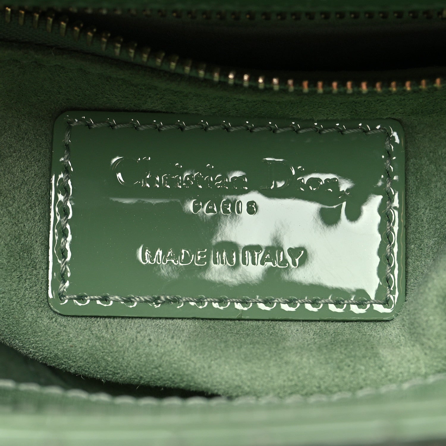 Christian Dior Patent Cannage Mini Lady Dior Mint Green 6 of 10