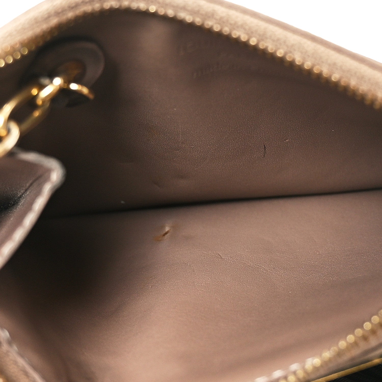Louis Vuitton Vernis Key Pouch Beige Poudre 5 of 7