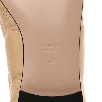 Gucci Nappa GG Matelasse Jolie Ballet Flats 38 Naturale 6 of 9