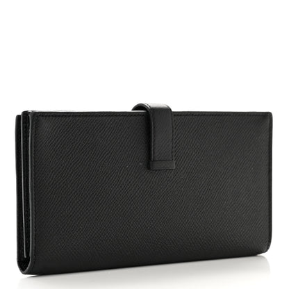 Hermes Epsom Bearn Gusset Wallet Black 3 of 9