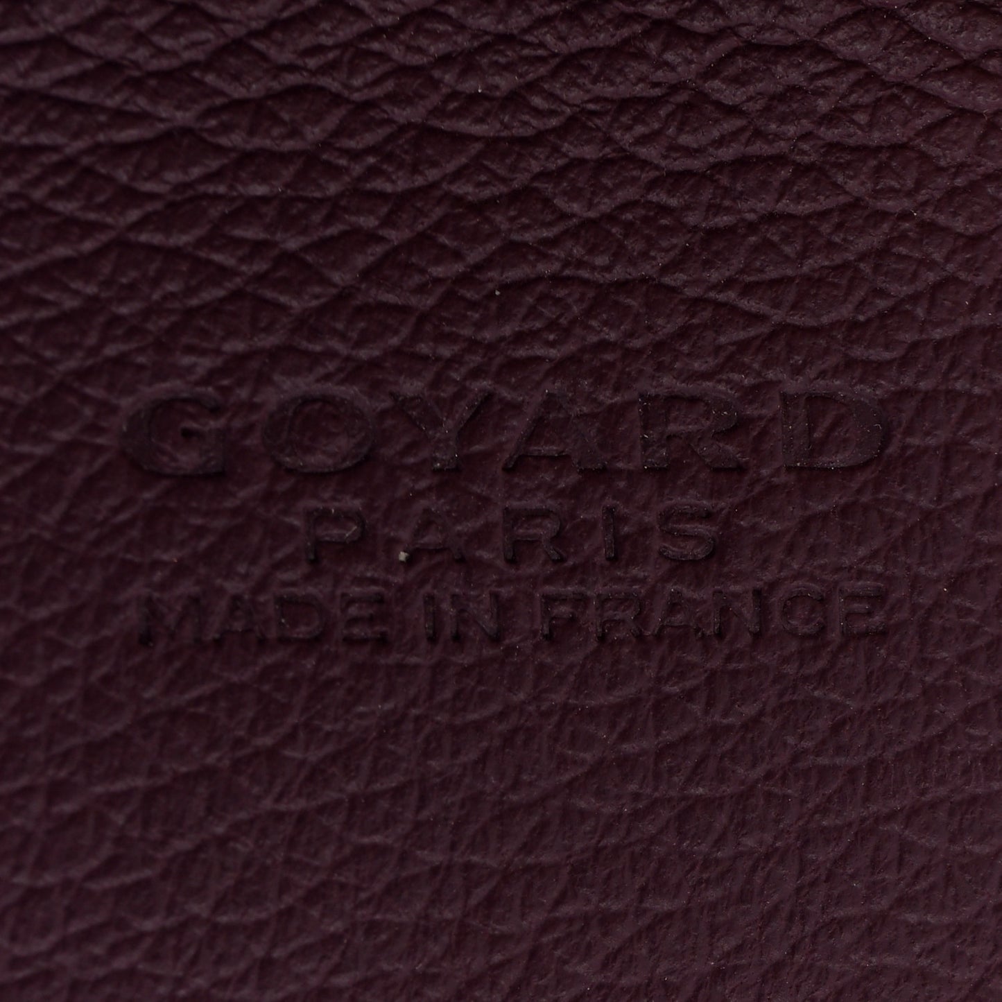Calfskin Bag Clip Bordeaux