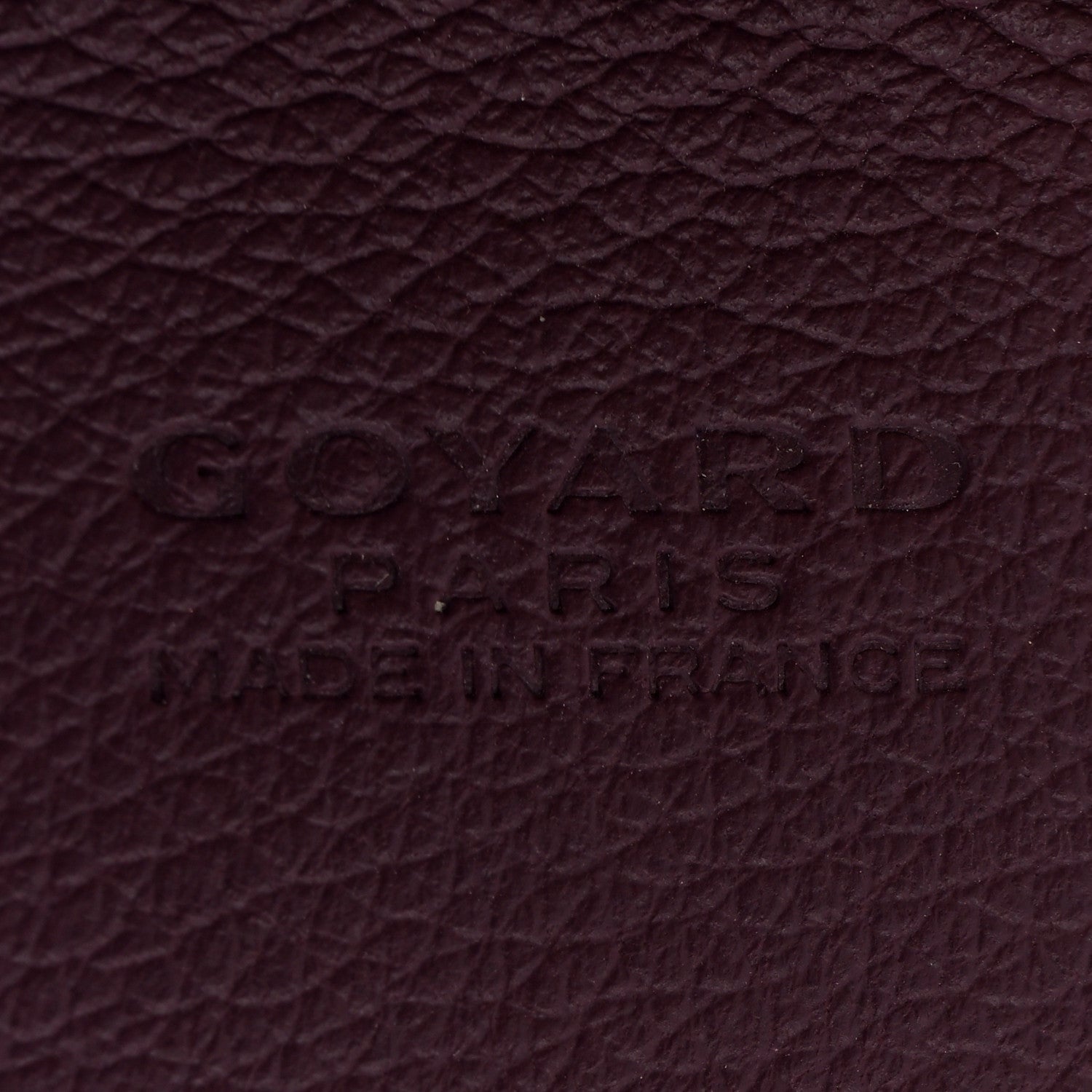 Goyard Calfskin Bag Clip Bordeaux 3 of 3