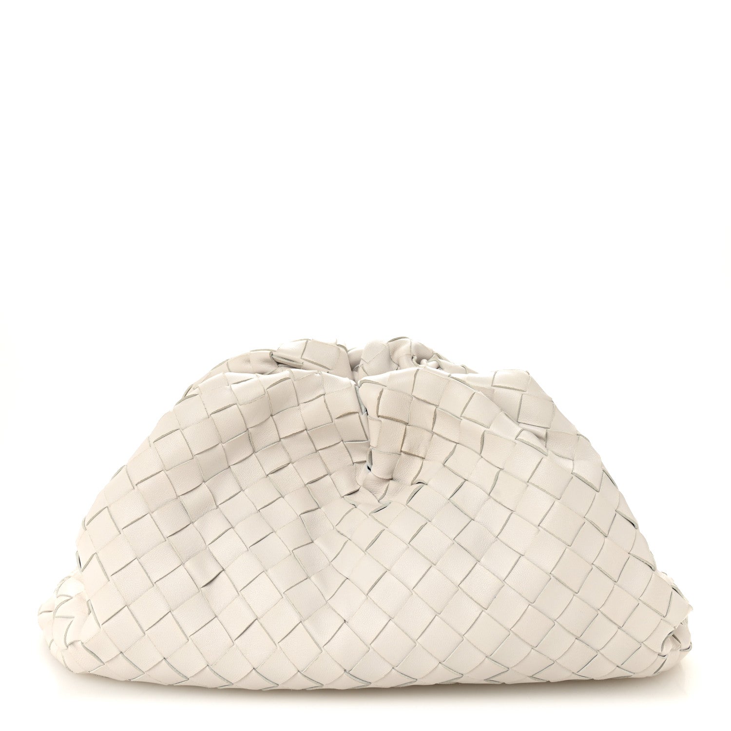 Bottega Veneta Nappa Maxi Intreccio The Pouch Oversized Clutch Plaster 1 of 10