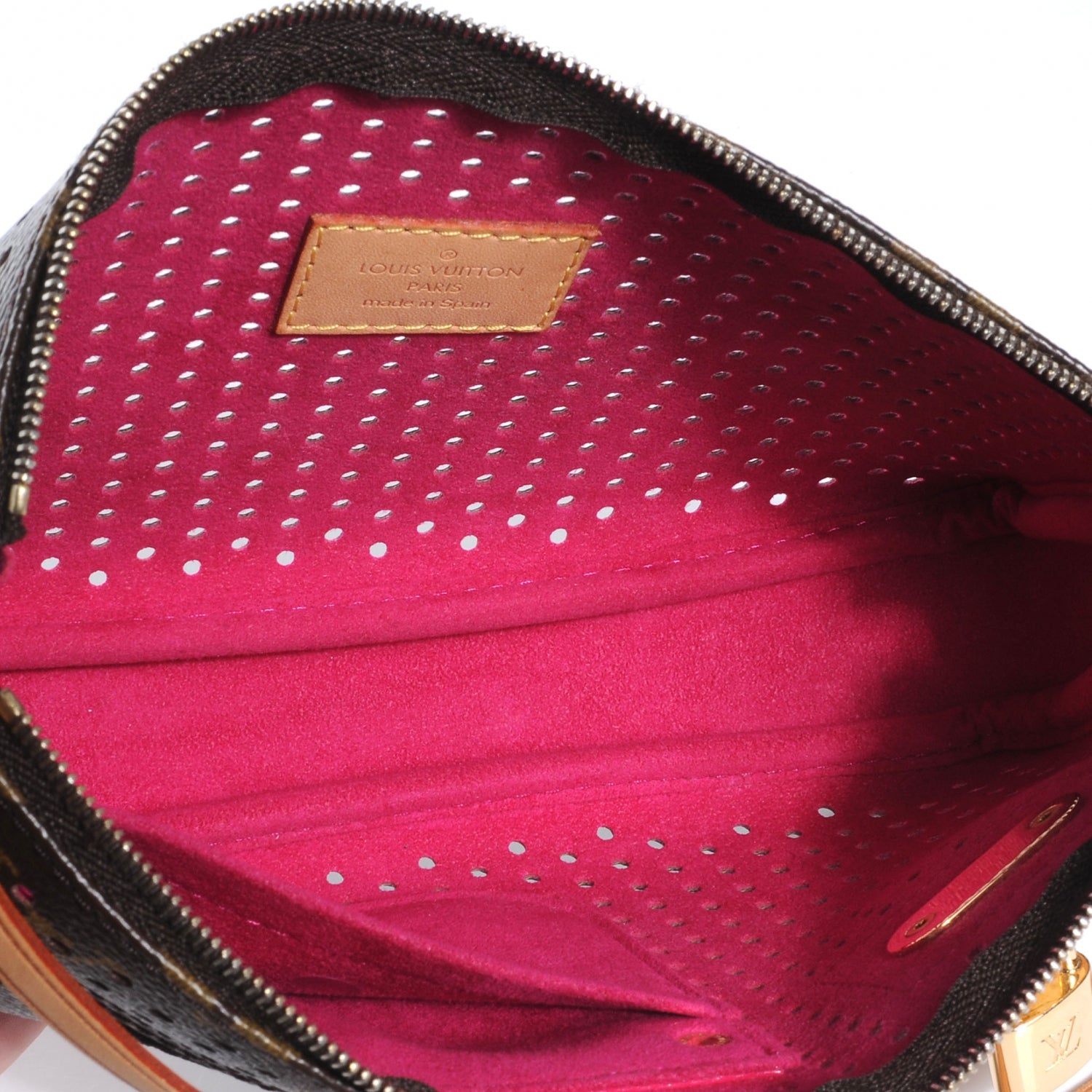 Louis Vuitton Monogram Perforated Pochette Plat Fuchsia 5 of 7
