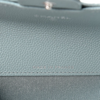 Chanel Caviar Quilted Flap Card Holder Wallet Light Blue 6 of 10