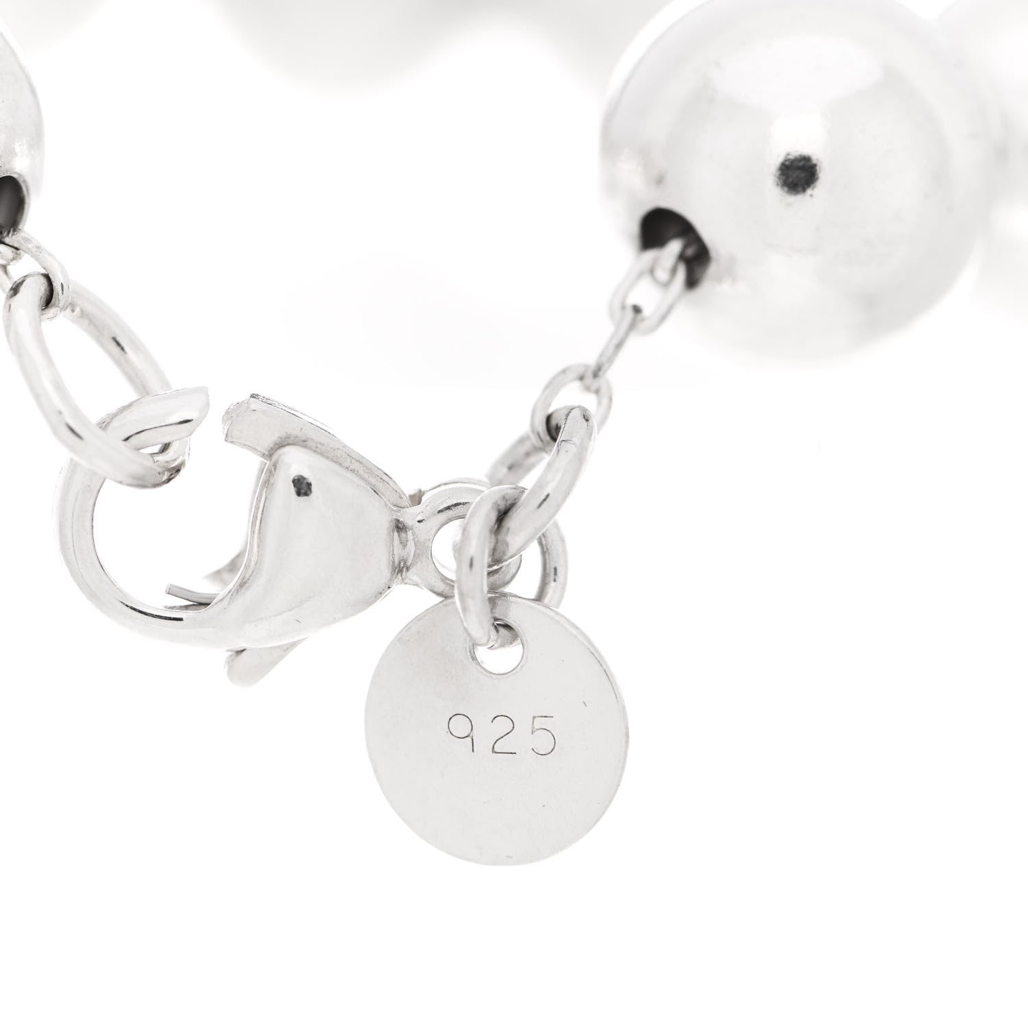 Tiffany Sterling Silver 10mm HardWear Ball Bracelet 3 of 5