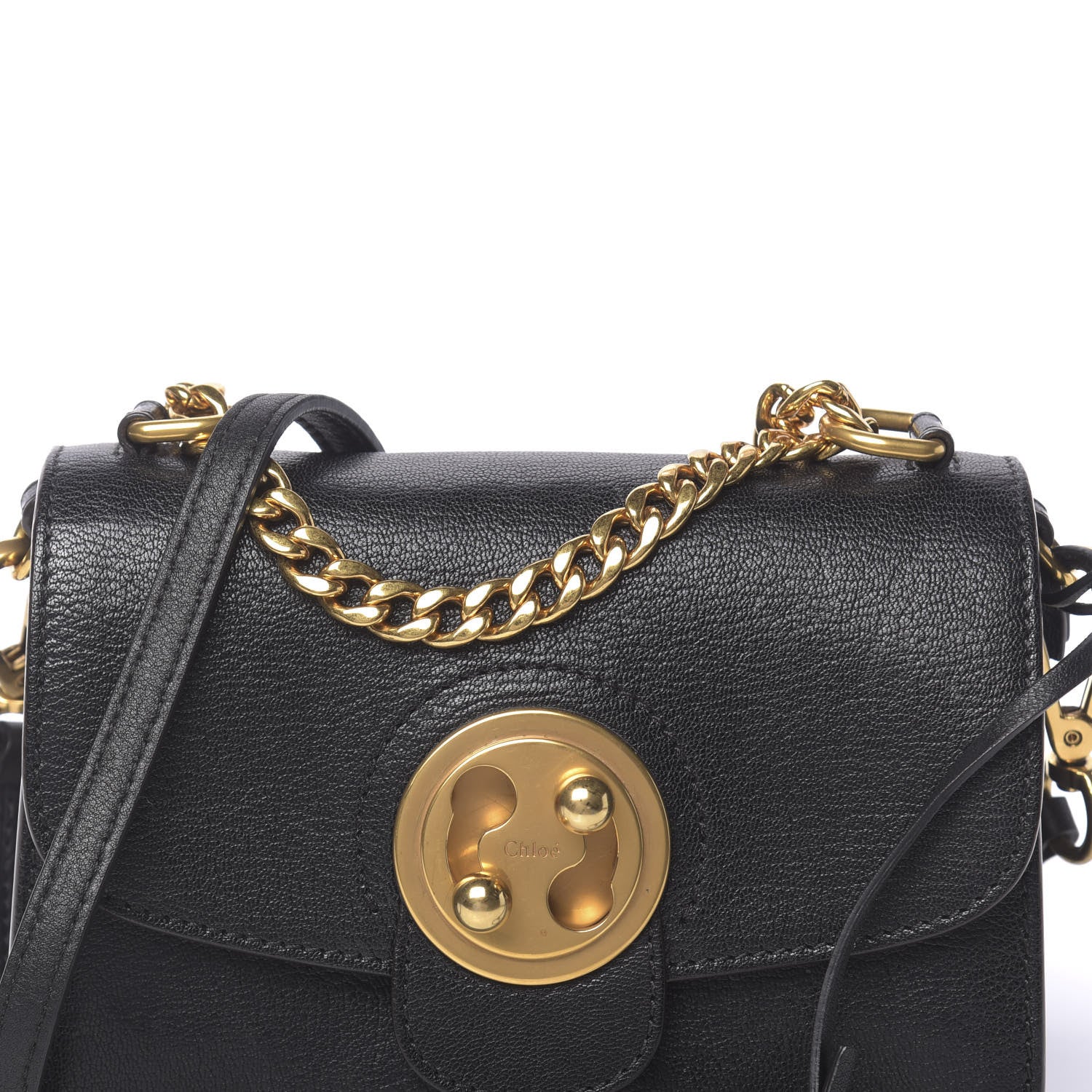 Chloe Goatskin Small Mily Shoulder Bag Black 9 of 9