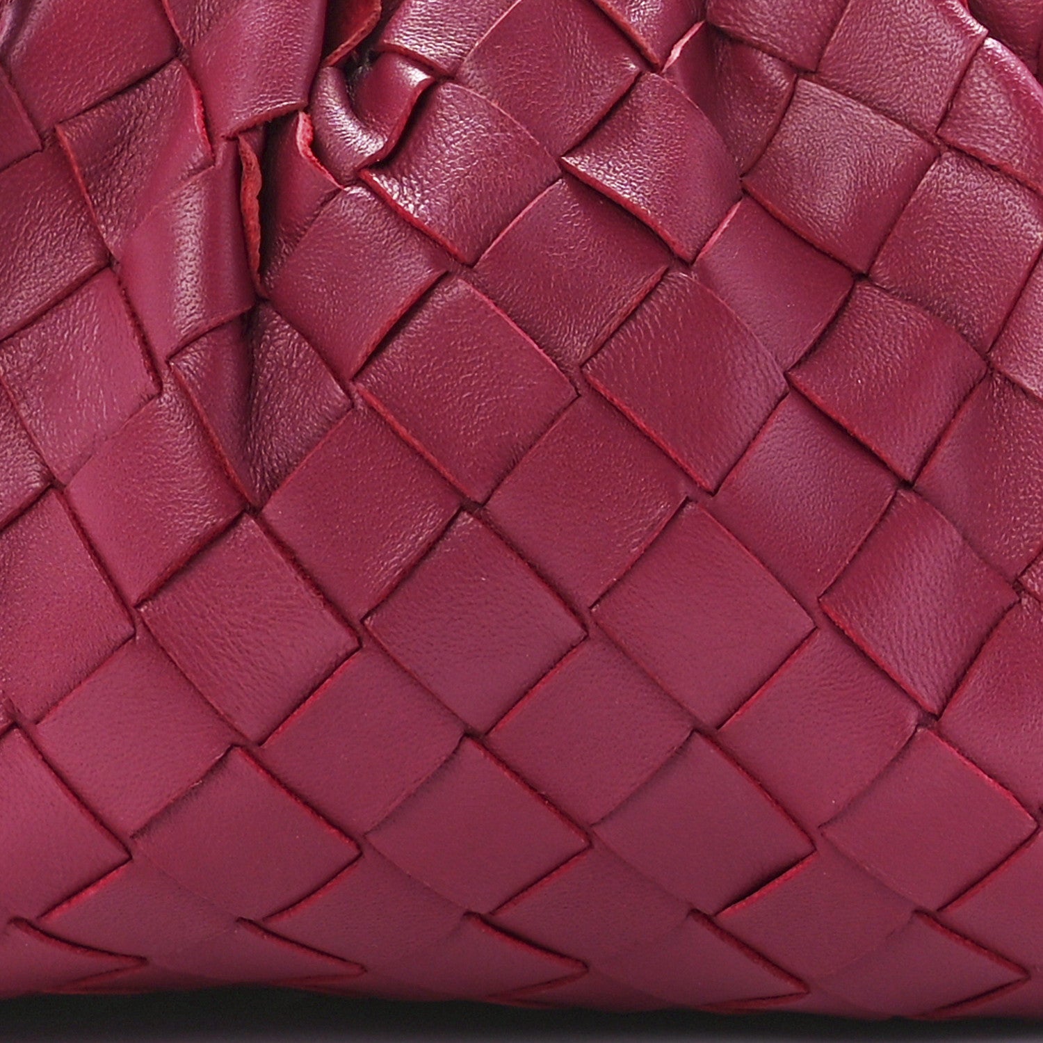 Bottega Veneta Nappa Intrecciato The Mini Pouch Amaranto 9 of 12