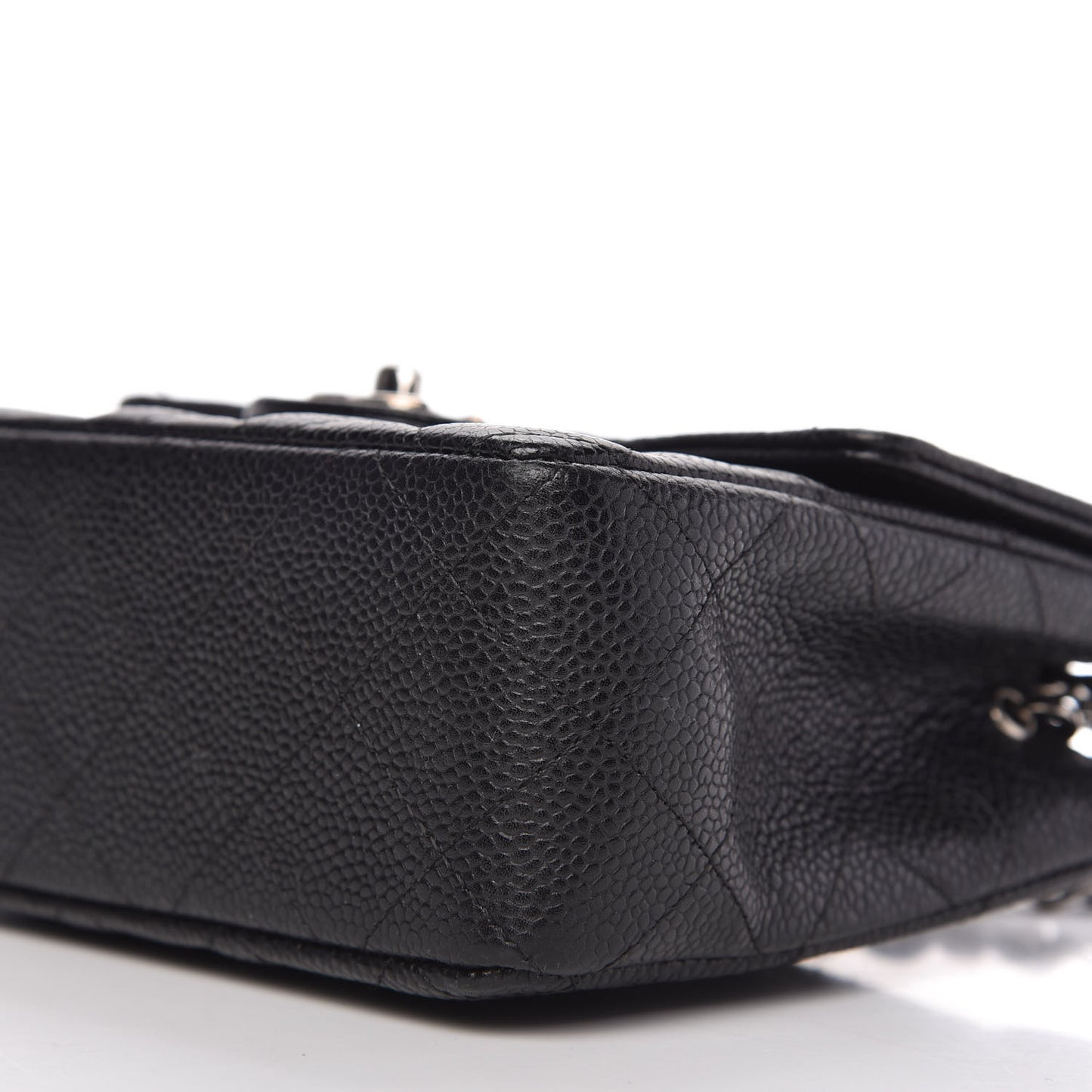 Caviar Quilted Mini Square Flap Black
