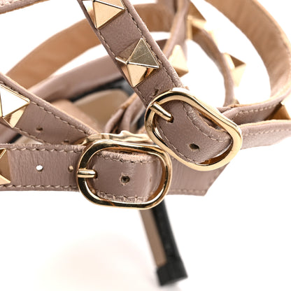 Valentino Garavani Patent Nappa Rockstud Ankle Strap 65mm Pumps 35.5 Black Poudre 11 of 11