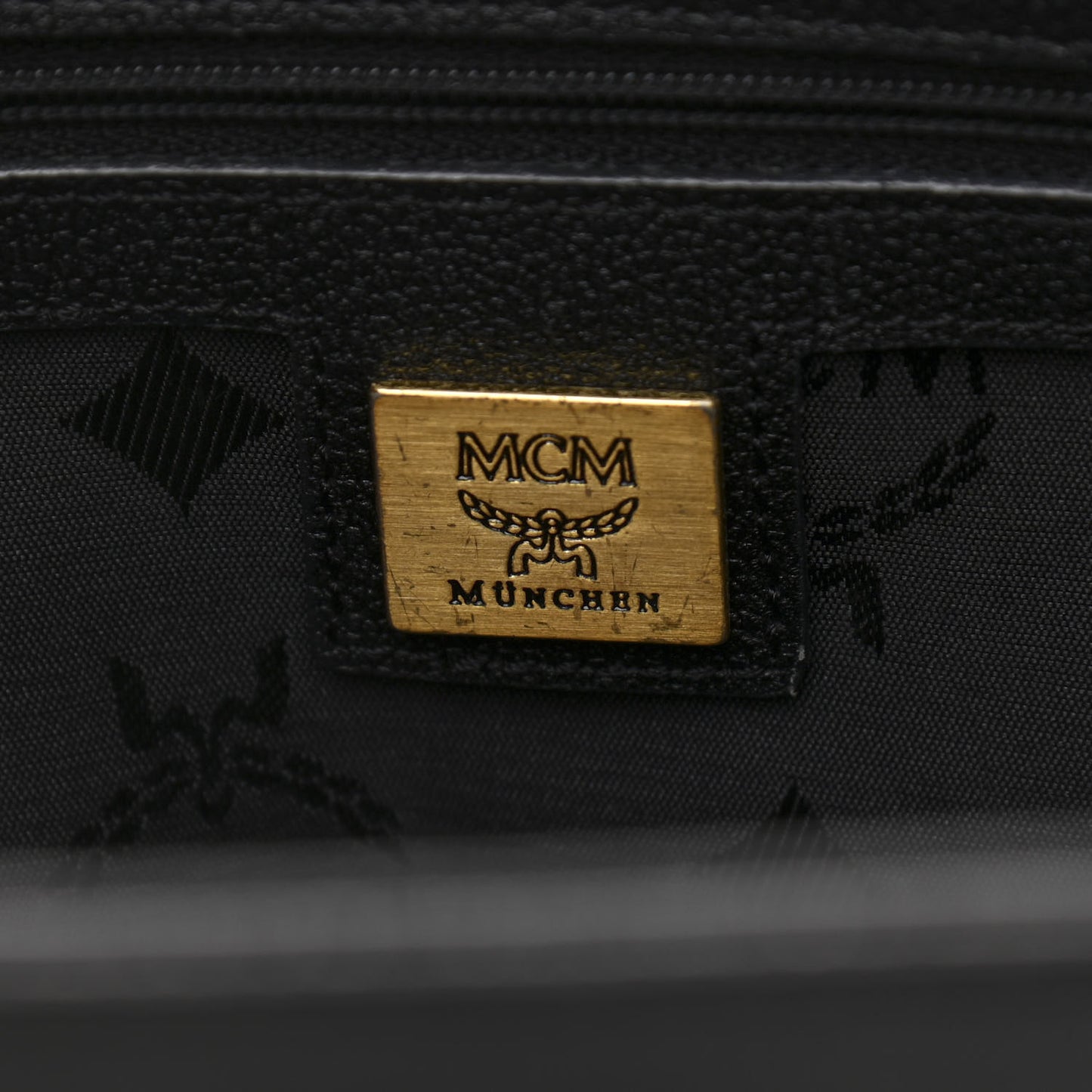 Grained Calfskin Studded Bucket Bag Black