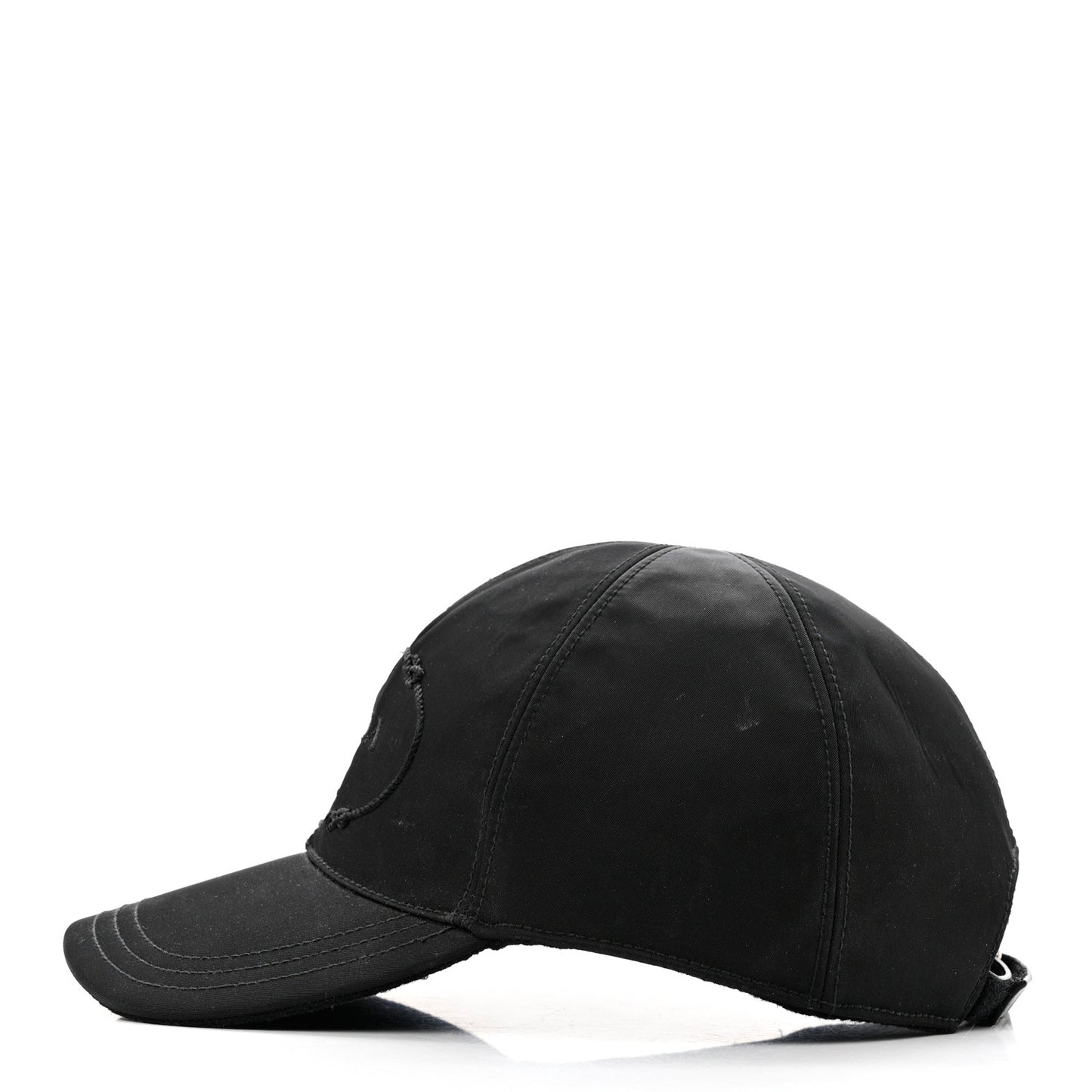 Tessuto Nylon Canapa Baseball Cap M Black