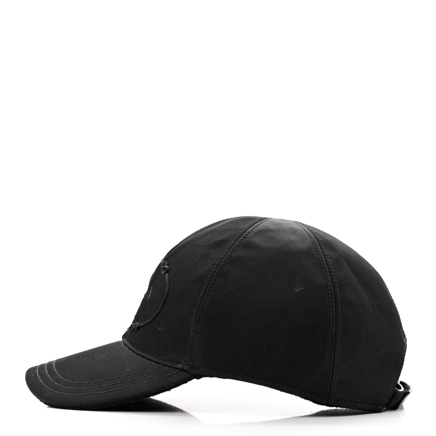 Prada Tessuto Nylon Canapa Baseball Cap M Black 4 of 12