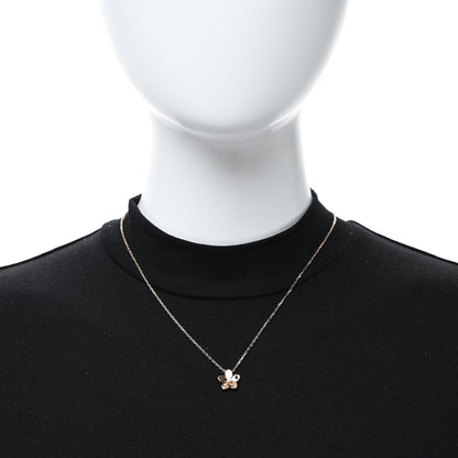 Graff 18K Rose Gold Diamond Mini Wild Flower Necklace 2 of 5