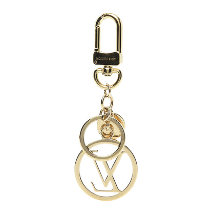 Louis Vuitton LV Circle Bag Charm Key Holder Gold 2 of 7
