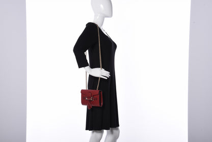 Gucci Soft Microguccissima Mini Emily Chain Shoulder Bag Rosso 2 of 12