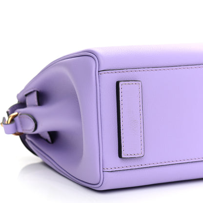 Versace Calfskin Medium La Medusa Top Handle Handbag Lilac 8 of 9