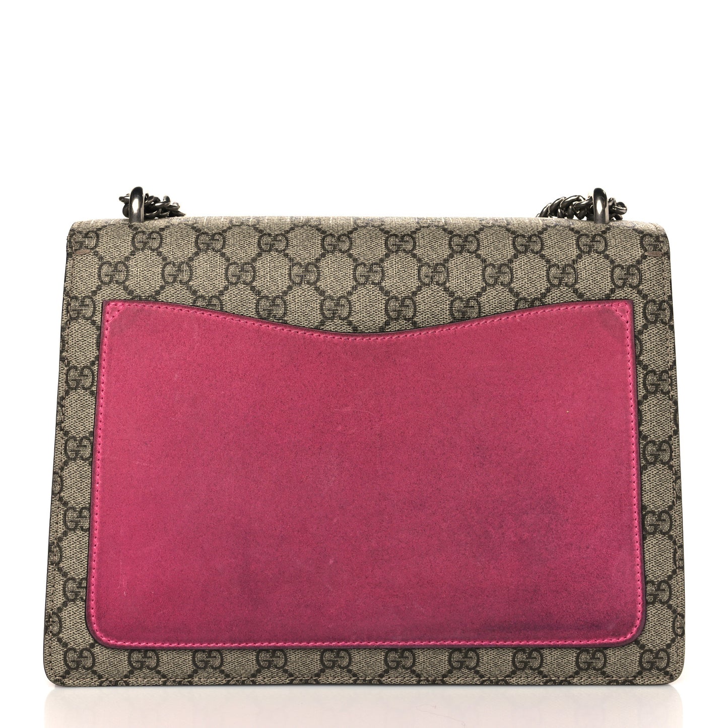 GG Supreme Monogram Suede Pierced Heart Embroidered Medium Dionysus Shoulder Bag Beige Ebony Pink Tropical Flower