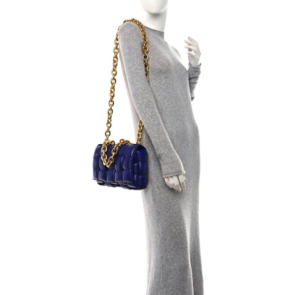 Bottega Veneta Lambskin Maxi Intrecciato Padded Chain Cassette Crossbody Bag Unicorn 2 of 11