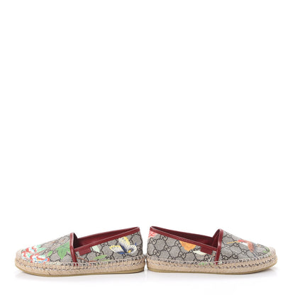 Gucci GG Supreme Monogram Tian Womens Espadrilles 35.5 Beige Multicolor Red 6 of 11
