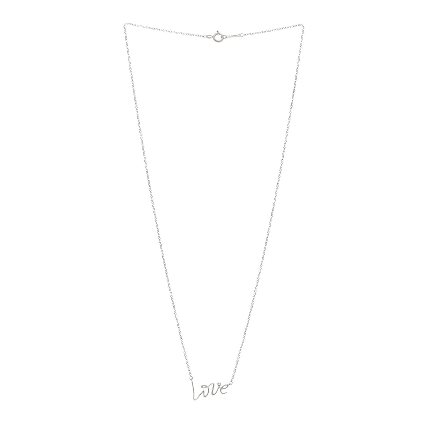 Sterling Silver Paloma Picasso Graffiti Love Pendant Necklace