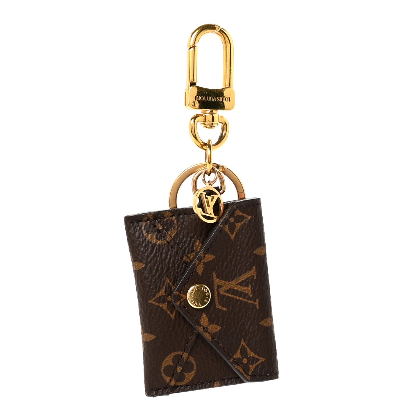 Monogram Kirigami Pouch Bag Charm Key Holder