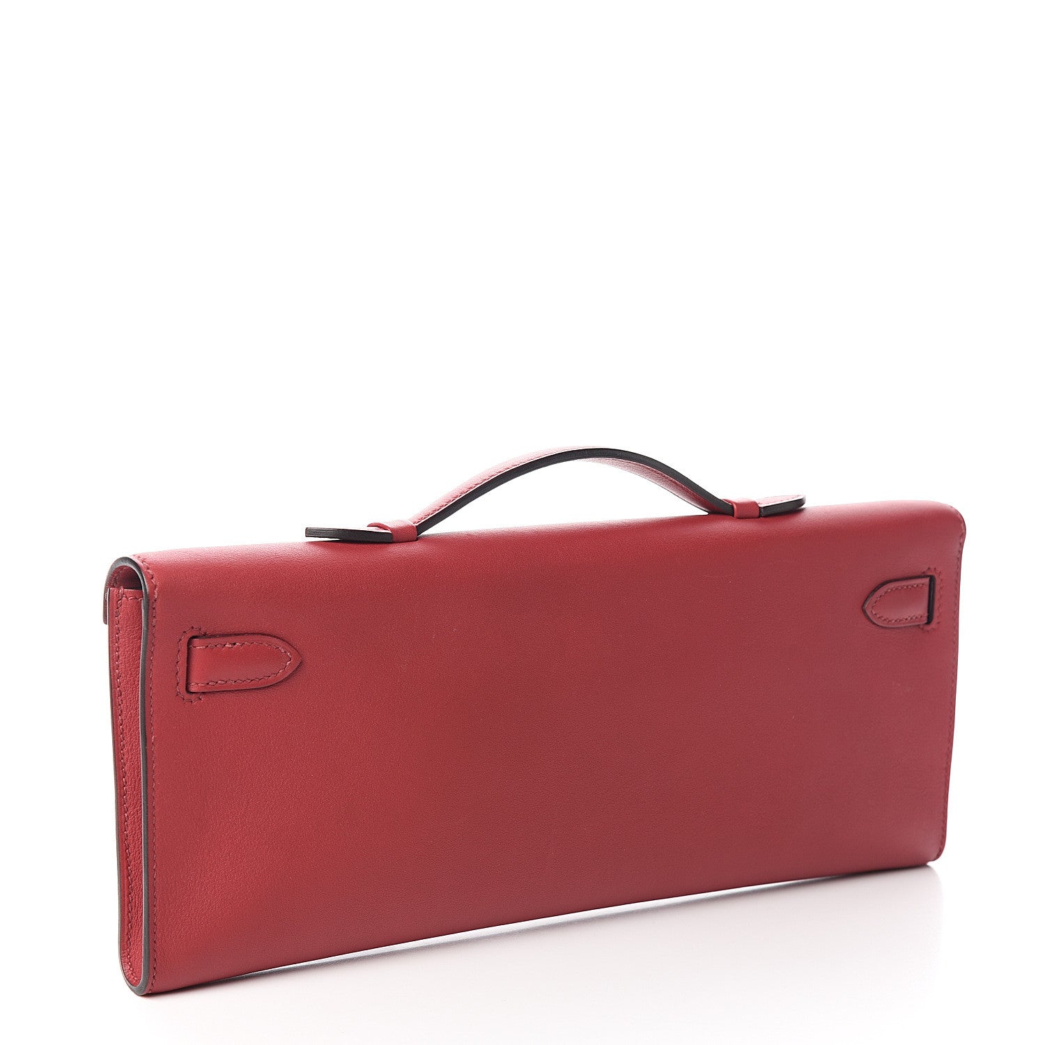 Hermes Swift Kelly Cut Clutch Pochette Rouge Grenat 2 of 6