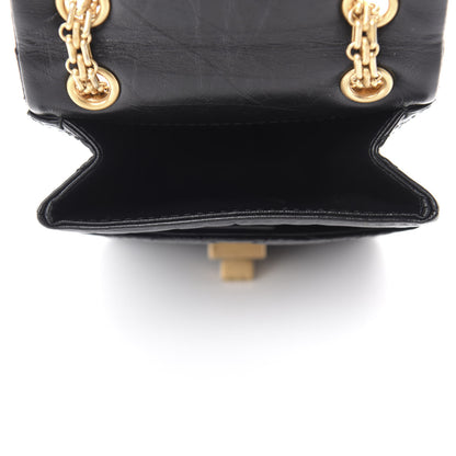Chanel Aged Calfskin Quilted 2.55 Reissue Mini North South Flap Black 5 of 11