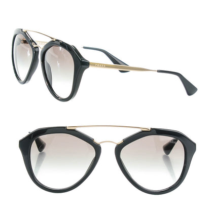 Prada Acetate Metal Cinema Sunglasses SPR 12Q Black 1 of 6