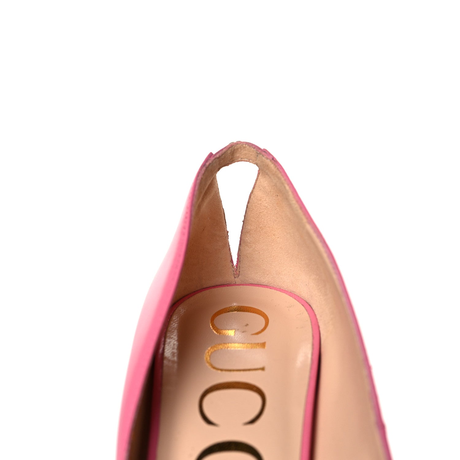 Gucci Malaga Kid GG Split Back Pumps 38 Pink Tropical Flower 10 of 13