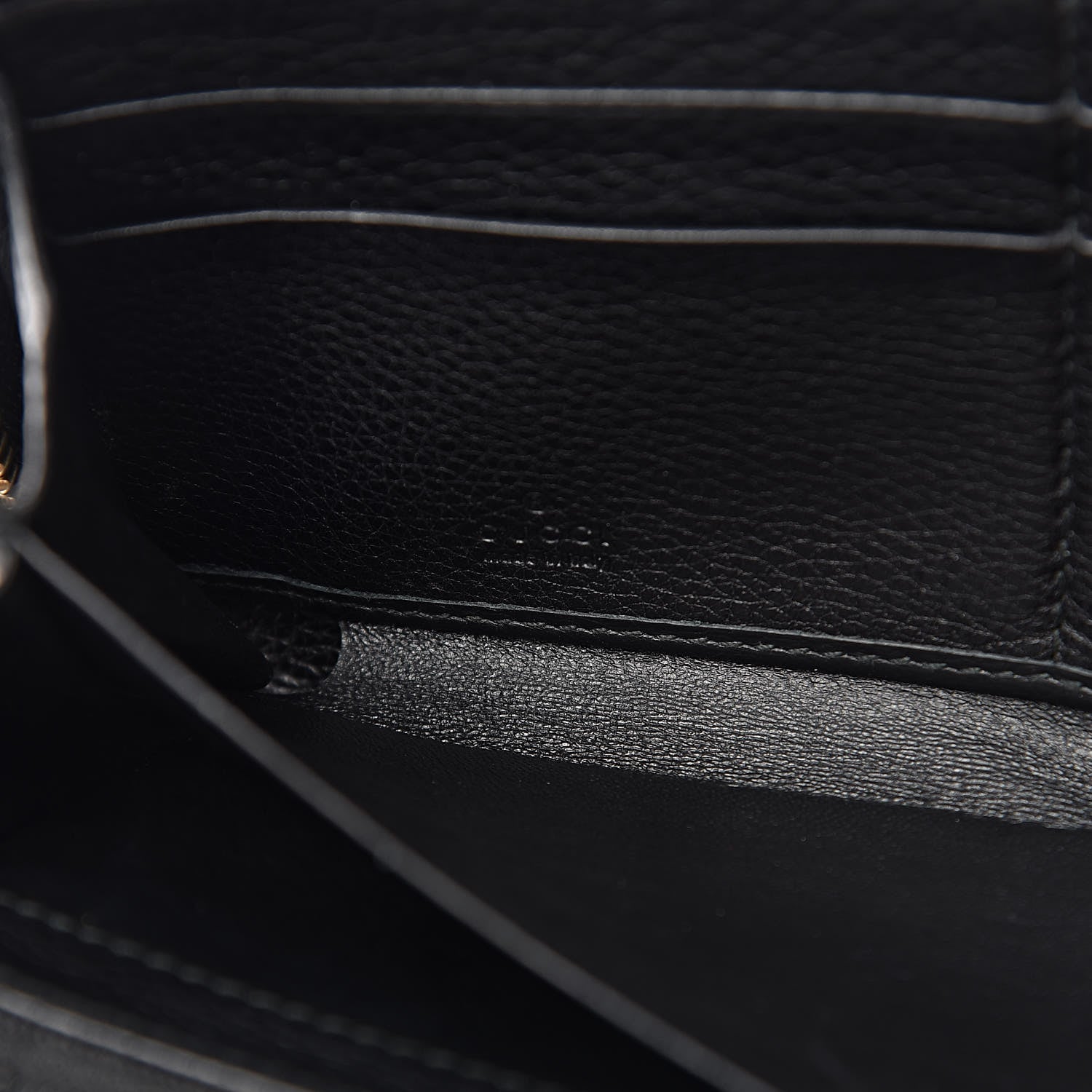 Gucci Calfskin Soho Zip Around Wallet Black 8 of 10