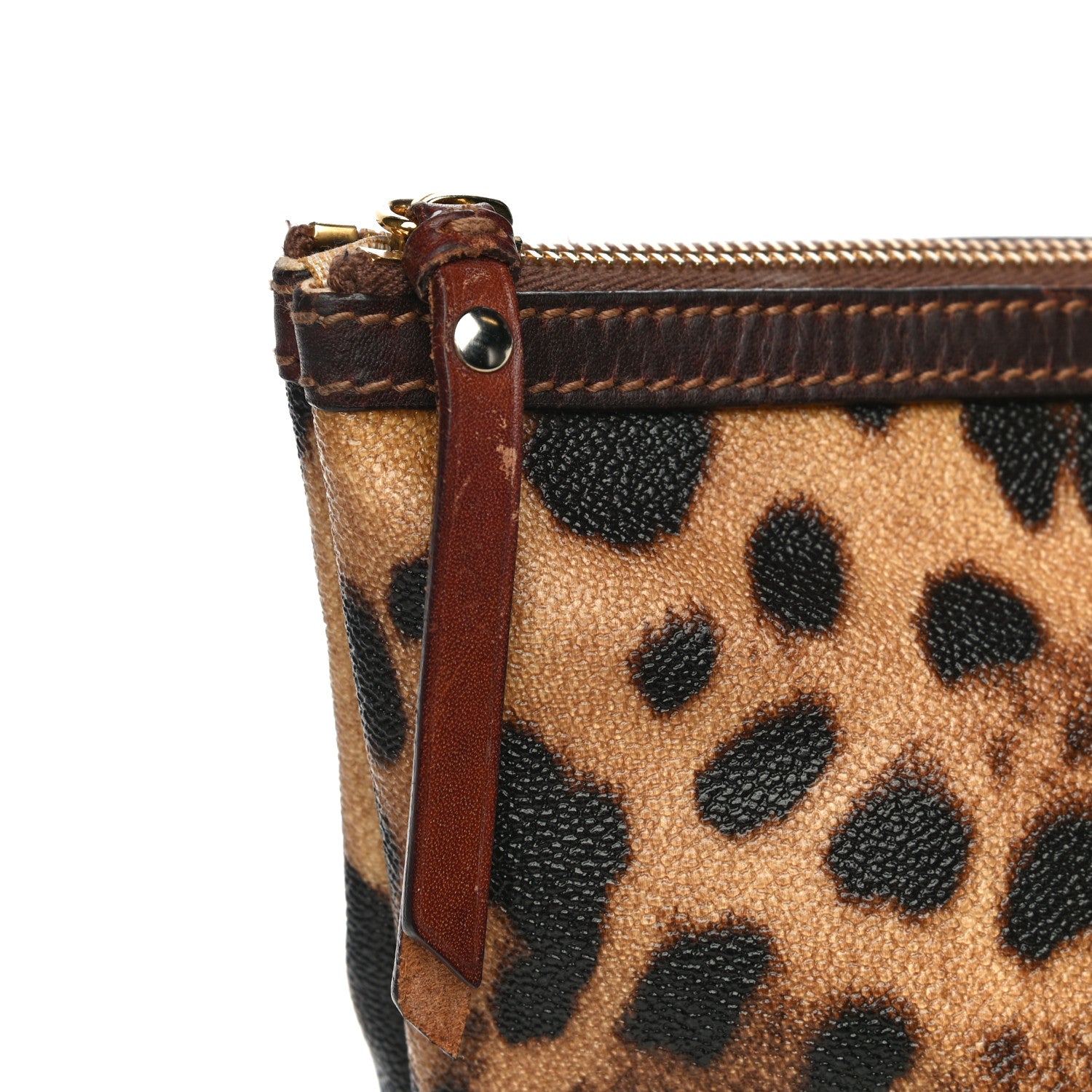 Dolce & Gabbana Coated Canvas Leopard Print Tote 11 of 15