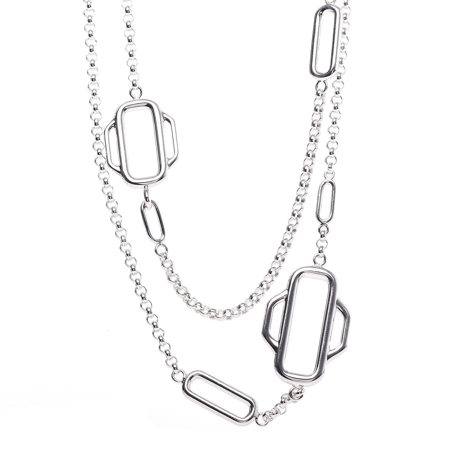 Sterling Silver Attelage Long Necklace 120