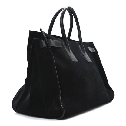 Saint Laurent Suede Calfskin Large Sac De Jour Carryall Black 3 of 9