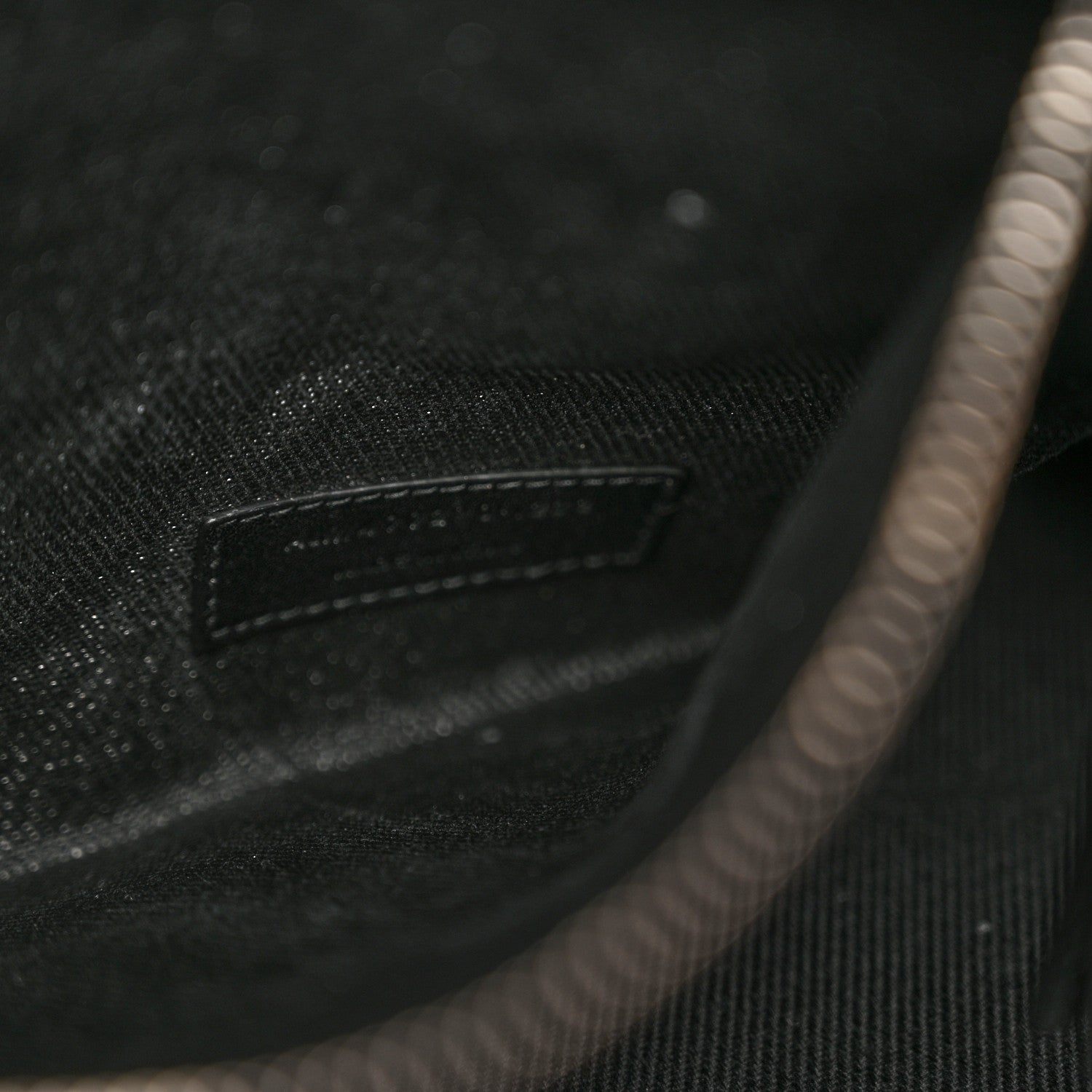 Saint Laurent Linen Calfskin Rive Gauche Tote Black 7 of 10