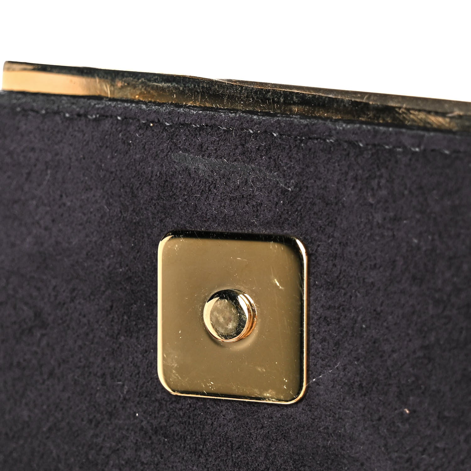 Fendi Vitello Liberty Fun Fair Metal Studded Tube Wallet on Chain Black Multicolor 8 of 8