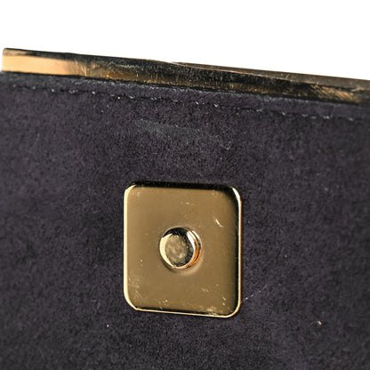 Fendi Vitello Liberty Fun Fair Metal Studded Tube Wallet on Chain Black Multicolor 8 of 8