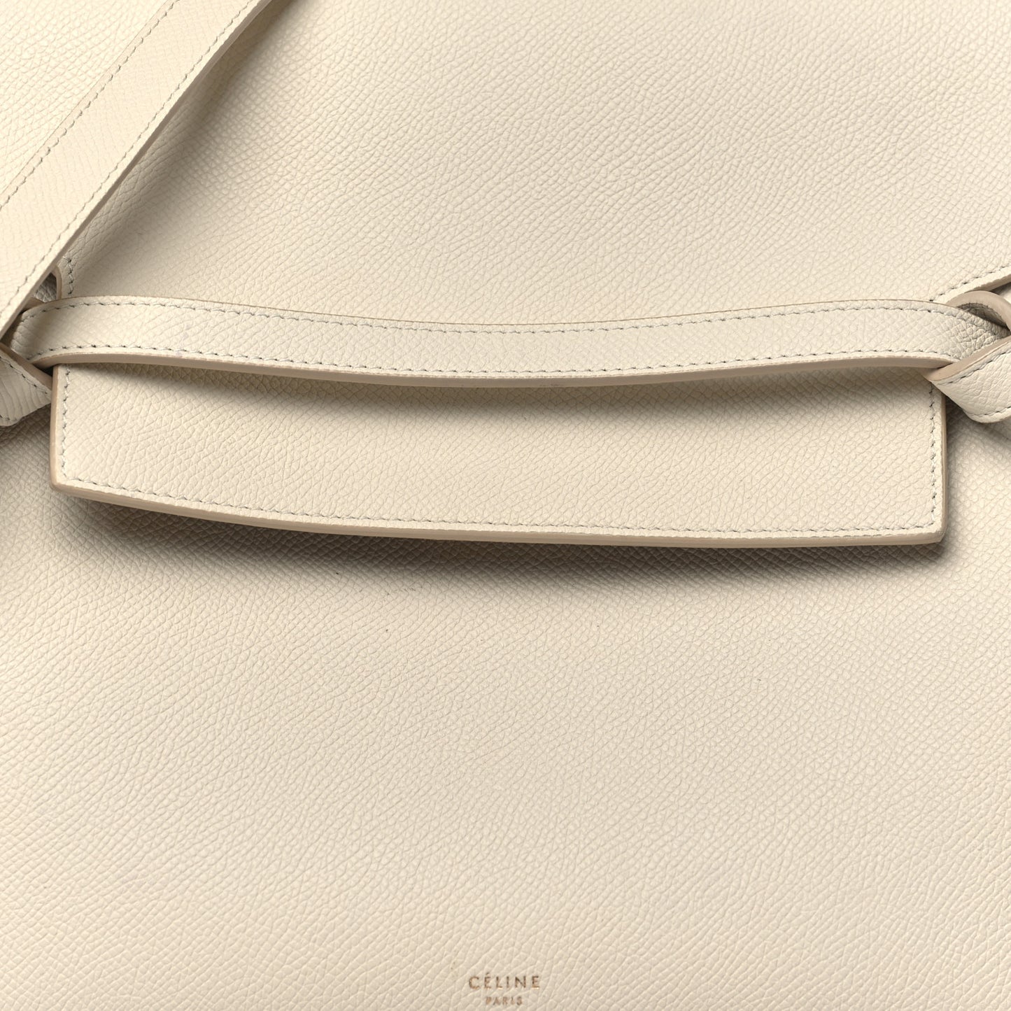 Grained Calfskin Mini Belt Bag White