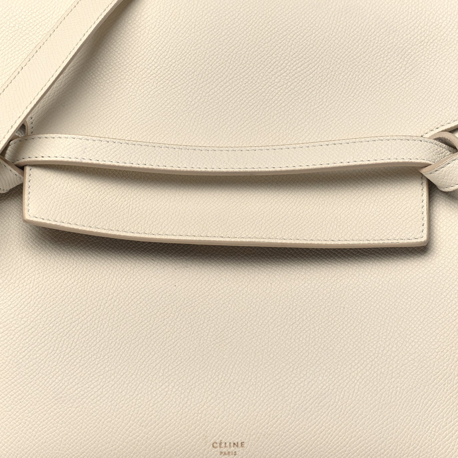 Celine Grained Calfskin Mini Belt Bag White 8 of 12