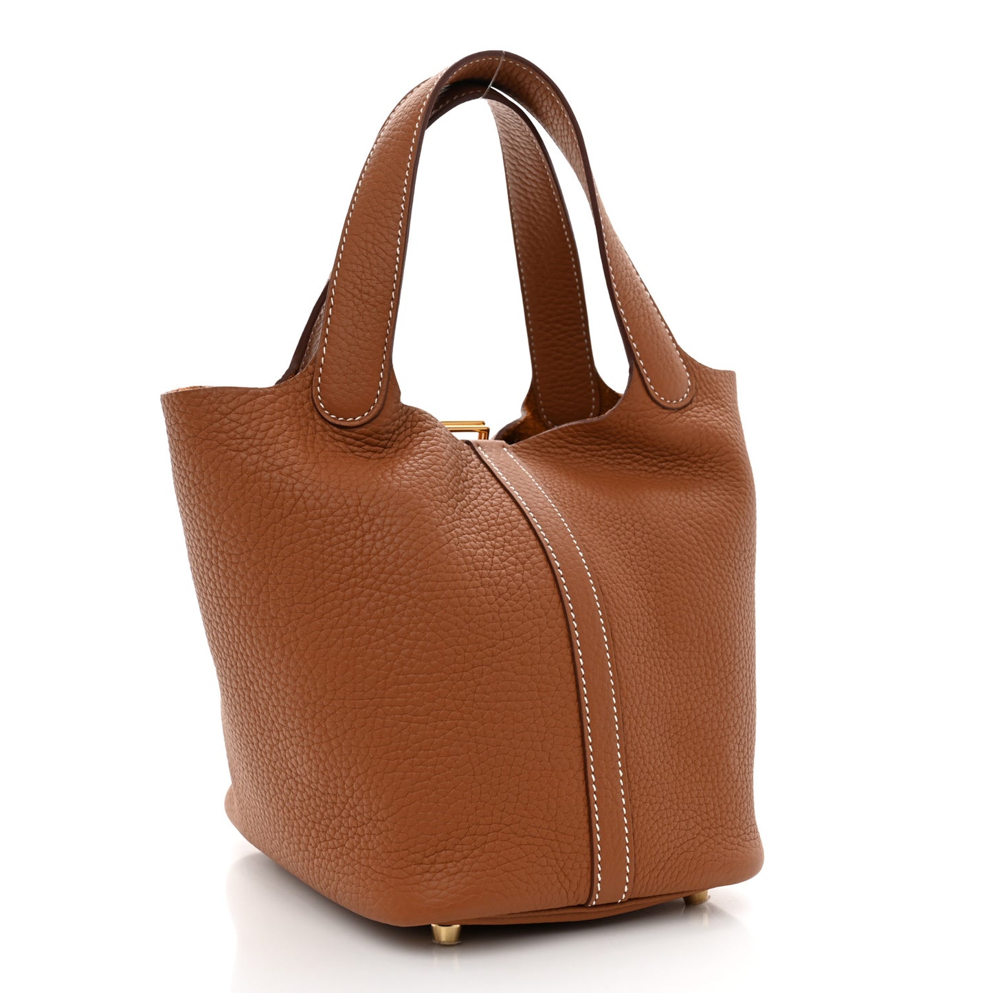 Taurillon Clemence Picotin Lock 18 PM Gold