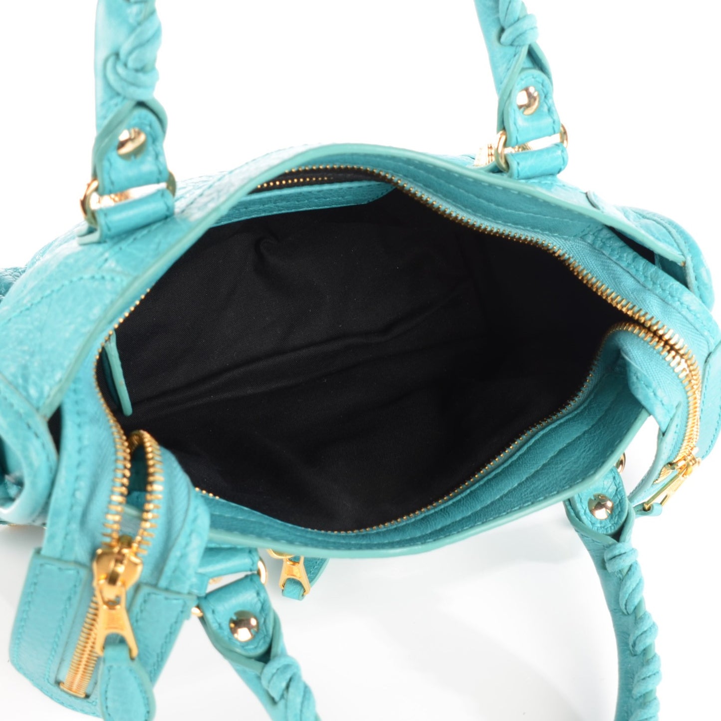 Agneau Giant 12 Gold Hardware Mini City Bleu Tropical